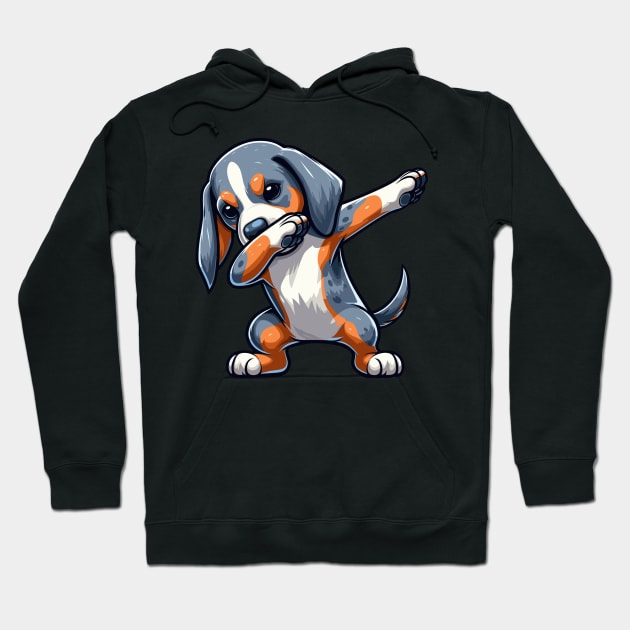 Dabbing Bluetick Coonhound Puppy Hoodie by Etopix